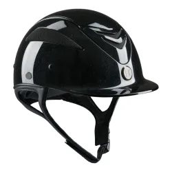 One K Reithelm Defender Pro Glossy Shimmer - Black -  Reithelmgrössen: 57-58