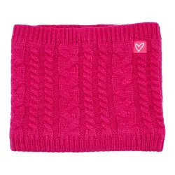 Soulhorse Gestrickter Loop mit Knotenmuster - Perfect Pink -  Farbe: Perfect Pink, Grösse: One Size