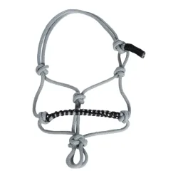 HKM Knotenhalfter-Hobby Horsing - Grau -  Grösse: 1 Stück, Farbe: Grau