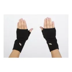 Back on Track Halbhandschuhe Fleece - schwarz Grösse Handschuhe: M