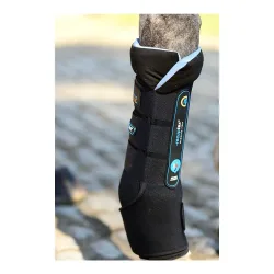 Kentucky Stallgamaschen Magnet Recuptex,  Paar - Schwarz/Hellblau -