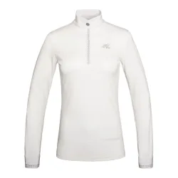 Kingsland Turniershirt Lelora langarm Damen - White -  Grösse Bekleidung Damen: L