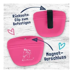 Soulhorse Leckerlibeutel aus Silikon - Pink -  Grösse: 1 Stk, Farbe: Pink