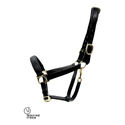 EquineTree Halfter Mela Anatomical - schwarz/gold Grösse: Full