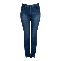 Marengo Jodhpur-Reithose Jeans Fullgrip - Mid Blue Denim -  Grösse: XS