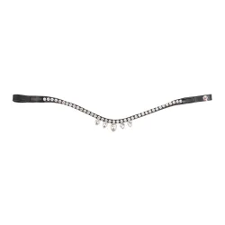 Stirnband Diadem X-Line - schwarz/weiss Grösse: WB