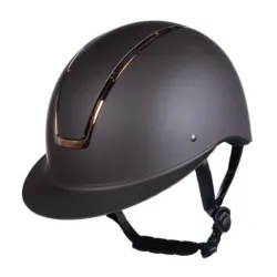HKM Reithelm Lady Shield - Braun/Roségold -  Farbe: Braun/Roségold, Reithelmgrössen: 58-61