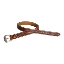 Pool's Westerngurt Basket Weave - Brown -  Grösse: 36