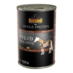 BELCANDO Pferd Nassfutter Sortenrein ohne künstlich Zusätze Dose 400 g - Natur -  Gewicht: 400 g