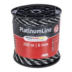 AKO PlatinumLine Weidezaunseil - Schwarz-Weiss -