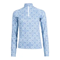 HKM Funktionsshirt Minimal Damen - Rauchblau/Weiss -  Grösse Bekleidung Damen: XS