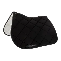 Equestro Springschabracke GP mit Umrandung ohne Logo - Schwarz/Schwarz -  Farbe: Schwarz/Schwarz, Grösse Schabracken: Full