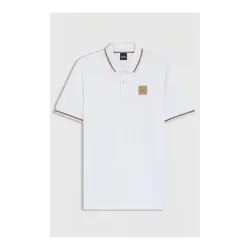 BOSS Equestrian Poloshirt Pam Patch Herren - White -  Farbe: White, Grösse: S