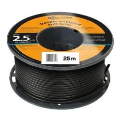 Gallagher Erd-/ Zuleitungskabel ø2.5 mm - Schwarz -  Länge: 25 m