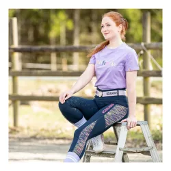 Soulhorse Reitleggings Good Rides Only - Navy/Multicolor -  Grösse Bekleidung Damen: 44