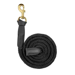 Waldhausen Führstrick Royal Lederdetails mit Karabinerhaken - Schwarz -  Farbe: Schwarz, Grösse: One Size