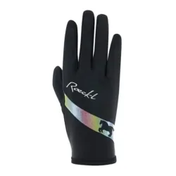 Roeckl Reithandschuh Kapriole Kinder - Schwarz -  Farbe: Schwarz, Grösse Handschuhe: 5
