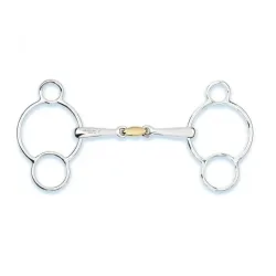 Stübben 3-Ring Pessoa Trense - Silber -  Gebisslängegrösse: 13.5 cm