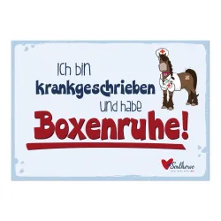 Soulhorse “Boxenruhe” Stallschild - Blau -  Grösse: Hartschaum