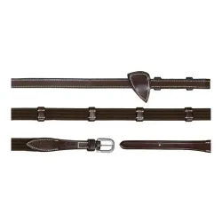 Dy'on Gurtzügel mit 9 Lederschlaufen Working Collection - braun Farbe: Braun, Grösse Zaum: Cob