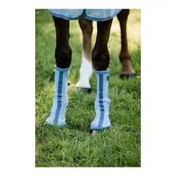 Horseware Fliegengamaschen - set of 2 - Heather Blue/Blue & Silver -  Grösse Pferd: VS