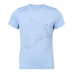 Mountain Horse T-shirt Lovely Jr - Blue -  Grösse Bekleidung Kinder: 130