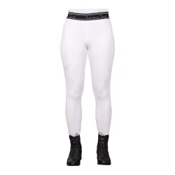 QHP Reitleggings Eden Competition Vollbesatz Damen - Weiss -  Grösse: 40