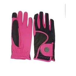 Soulhorse Reithandschuhe Feel the Pink Power - Schwarz/Pink -  Grösse: S