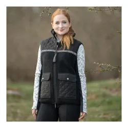 Soulhorse Teddyfleece Weste Black Unicorn Grösse: 3XL