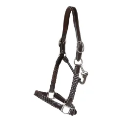 Dy'on Halfter Plaited - Braun -  Farbe: Braun, Grösse Zaum: Pony