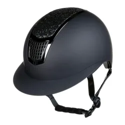 HKM Reithelm Glamour Shield - Schwarz/Schwarz -  Reithelmgrössen: 56-58, Farbe: Schwarz/Schwarz