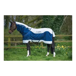 Horseware Sommerdecke Rambo Summer Series Turnout 0g - navy/grey - Glacier-deepsea -  Grösse Pferdedecken: 125 cm