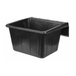 Kerbl Futtertrog Gummi - Schwarz -