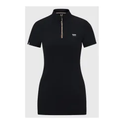 BOSS Equestrian Trainingsshirt Mila Signature Damen - Black -  Grösse Bekleidung Damen: L