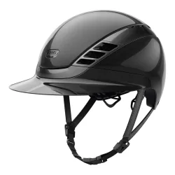 Abus Reithelm AirLuxe Chrome Long Visor - Black Shiny -  Grösse: 53-56 cm