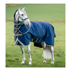 Horseware Amigo 1200D FieldSafe Plus Weidedecke 0g - Navy/Titanium Grey & Silver -  Grösse: 130 cm