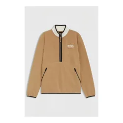 BOSS Equestrian Half Zip Felpa Fedora Damen - Camel -  Grösse: S