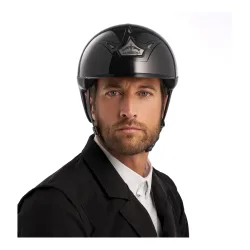 Veredus Reithelm Vita Standard Visor Glossy - Black Glossy -  Grösse Reithelm: 53 / M