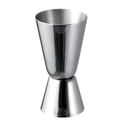 APS Barmass, Edelstahl, doppelkegel; 40 ml, 4x8.5 cm (ØxH); silber