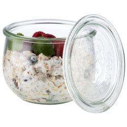 APS Weck-Glas Tulpenform mit Deckel 6er Set; 580 ml, 11x9 cm (ØxH); transparent; rund; 6 Stück / Pack