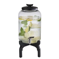 APS Getränkespender ASIA; 7000 ml, 24.5x45.5 cm (ØxH); schwarz/transparent