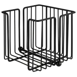 APS Serviettenhalter URBAN, Metall verchromt; 19x19x18 cm (LxBxH); schwarz; quadratisch