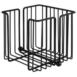 APS Serviettenhalter URBAN, Metall verchromt; 19x19x18 cm (LxBxH); schwarz; quadratisch