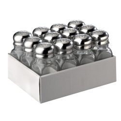 APS Allzweckstreuer; 4x4x10 cm (BxØxH); silber/transparent; 12 Stück / Pack