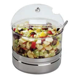 APS Kühlschale Maxi TOP FRESH, inkl. Kühlakku; 4000 ml, 22x18 cm (ØxH); silber/transparent; rund