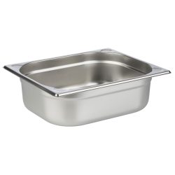 APS GN 1/2 Behälter 32,5 x 26,5 cm, Tiefe: 100 mm; GN 1/2, 6000 ml, 32.5x26.5x10 cm (LxBxT); silber