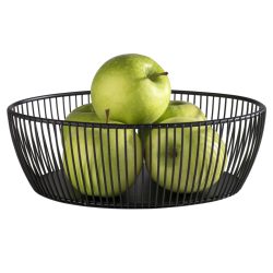 APS Korb Svart eckig; 24x19x8 cm (LxBxH); schwarz; oval