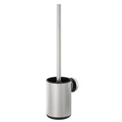 TIGER Cooper Toilettenbürste mit Halter Edelstahl gebürstet / Schwarz; 12.1x39.1x12.1 cm (LxHxT); silber/schwarz