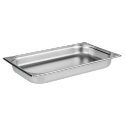 APS GN 1/1 Behälter 53 x 32,5 cm, Tiefe: 65 mm; GN 1/1, 9000 ml, 53x32.5x6.5 cm (LxBxT); silber