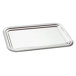 APS Partyplatte Classic rechteckig Coda 1/1 GN; GN 1/1, 53x32.5x1.5 cm (LxBxH); silber; rechteckig